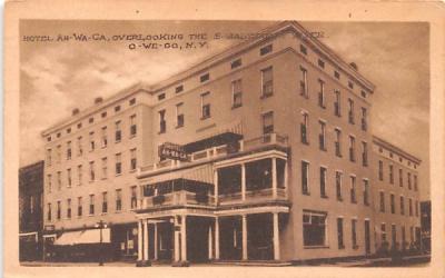 Hotel Ah-Wa-Ga Owego, New York Postcard