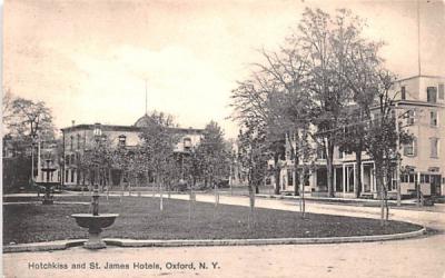 Hotchkiss & St James Hotels Oxford, New York Postcard
