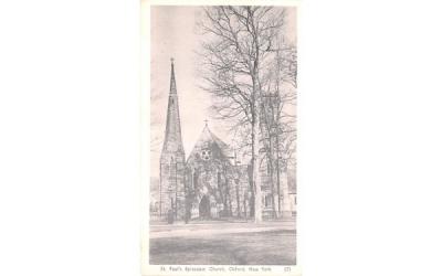 St Paul's Episcopal Church Oxford, New York Postcard
