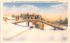 End of Toboggan Slide Old Forge, New York Postcard