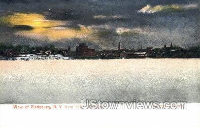 Lake Champlain - Plattsburg, New York NY Postcard