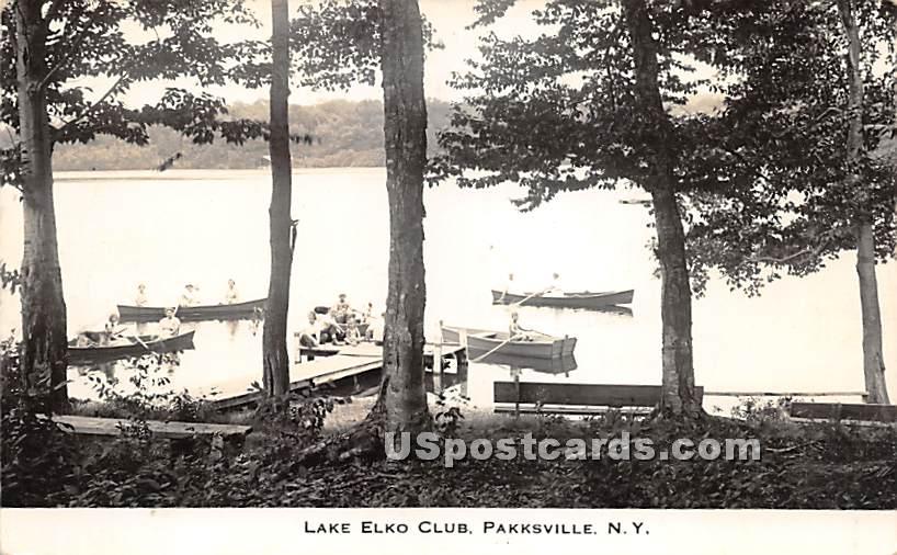 Lake Elko Club - Parksville, New York NY Postcard