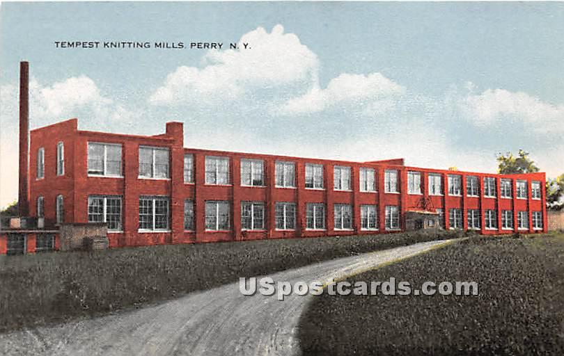 Tempest Knitting Mills - Perry, New York NY Postcard