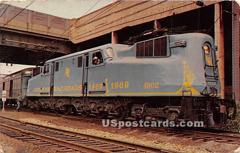 Golden Spike Centennial Limited - Pennsylvania Station, New York NY Postcard