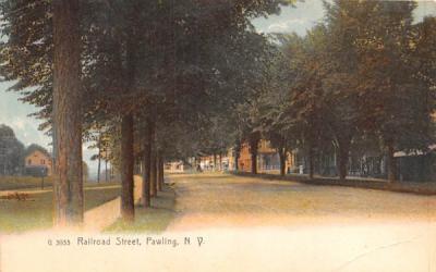 Railroad Street Pawling, New York Postcard