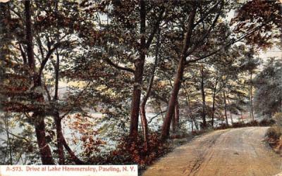Drive at Lake Hammersley Pawling, New York Postcard