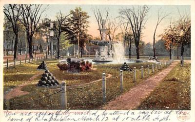 Soldiers' Memorial Fountain Poughkeepsie, New York Postcard