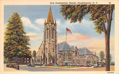 First Presbyterian Church Poughkeepsie, New York Postcard