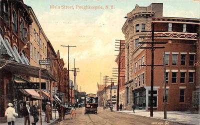 Main Street Poughkeepsie, New York Postcard