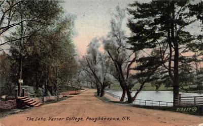 Lake Vassar College Poughkeepsie, New York Postcard