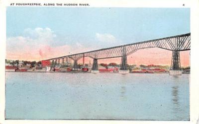 Hudson River Poughkeepsie, New York Postcard