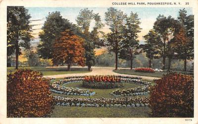 College Hill Park Poughkeepsie, New York Postcard