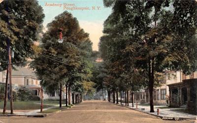 Academy Street Poughkeepsie, New York Postcard