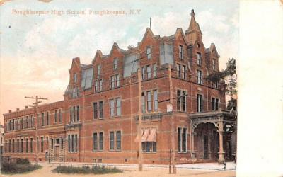 Poughkeepsie High School New York Postcard
