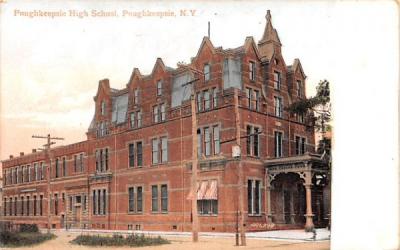 Poughkeepsie High School New York Postcard