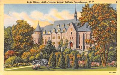 Belle Skinner Hall of Music Poughkeepsie, New York Postcard