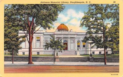 Adriance Memorial Library Poughkeepsie, New York Postcard