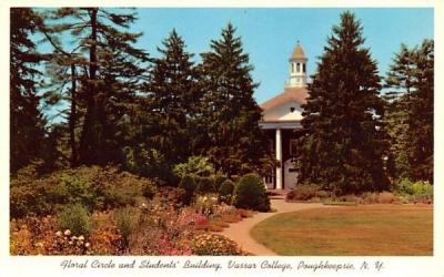 Floral Circle & Student's Building Poughkeepsie, New York Postcard