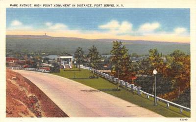 Park Avenue Port Jervis, New York Postcard