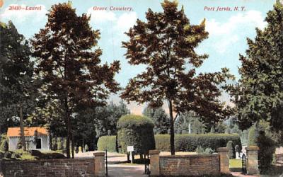 Laurel Grove Cemetery Port Jervis, New York Postcard