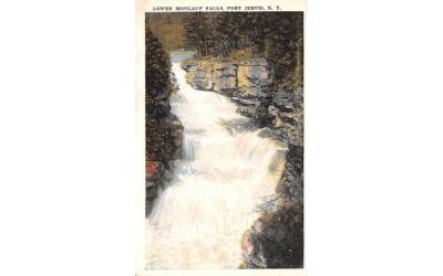 Lower Mongaup Falls Port Jervis, New York Postcard