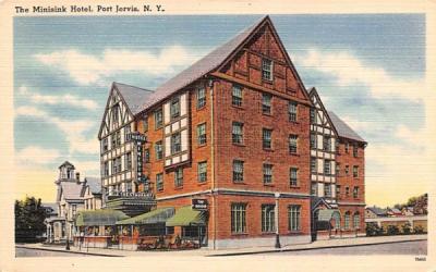 Minisink Hotel Port Jervis, New York Postcard