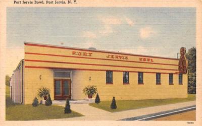 Port Jervis Bowl New York Postcard