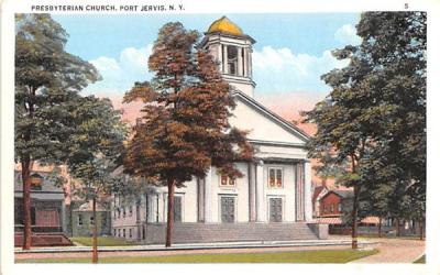 Presbyterian Church Port Jervis, New York Postcard