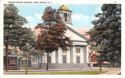 Presbyterian Church Port Jervis, New York Postcard