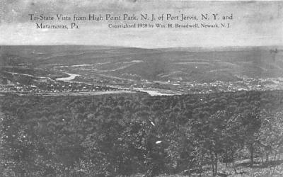 Tri State Vista Port Jervis, New York Postcard
