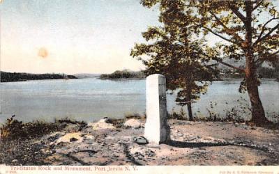 Tri States Rock & Monument Port Jervis, New York Postcard