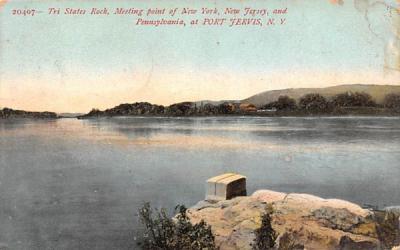 Tri States Rock Port Jervis, New York Postcard