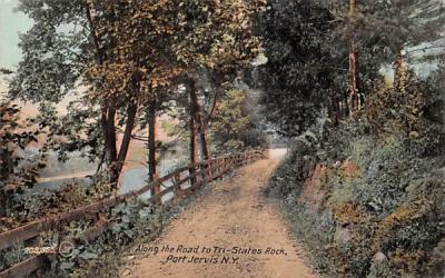 Along the Road to Tri States Rock Port Jervis, New York Postcard