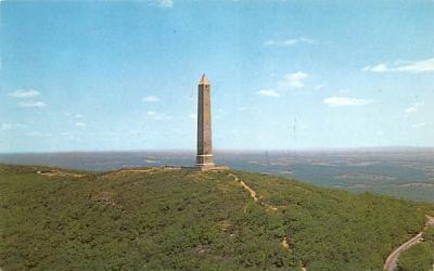 Aerial View of High Point Monument Port Jervis, New York Postcard