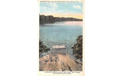Tri States Rock & Delaware River Port Jervis, New York Postcard