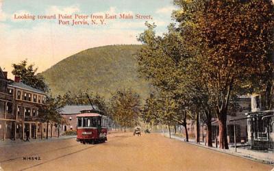 Looking Toward Point Peter Port Jervis, New York Postcard