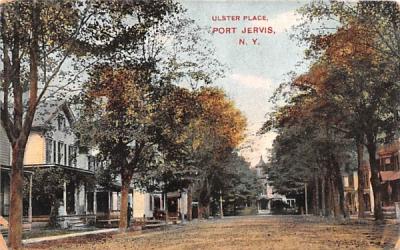 Ulster Place Port Jervis, New York Postcard
