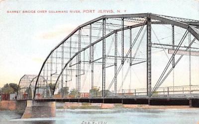 Barret Bridge Port Jervis, New York Postcard
