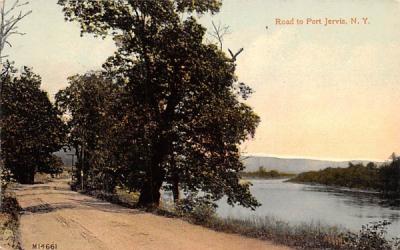 Road to Port Jervis New York Postcard