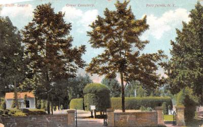 Grove Cemetery Port Jervis, New York Postcard
