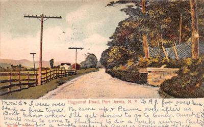 Huguenot Road Port Jervis, New York Postcard