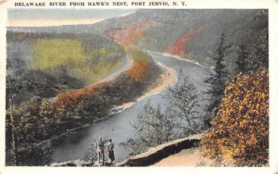 Delaware River from Hawk's Nest Port Jervis, New York Postcard