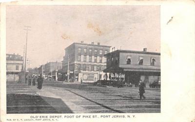 Old Erie Depot Port Jervis, New York Postcard