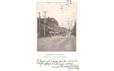 Pike Street Port Jervis, New York Postcard