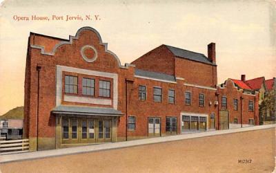 Opera House Port Jervis, New York Postcard
