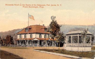 Riverside Hotel Port Jervis, New York Postcard
