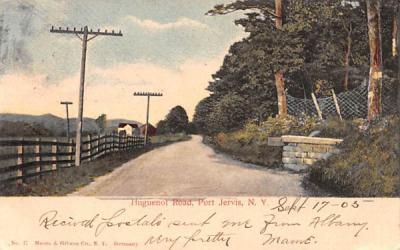 Huguenot Road Port Jervis, New York Postcard