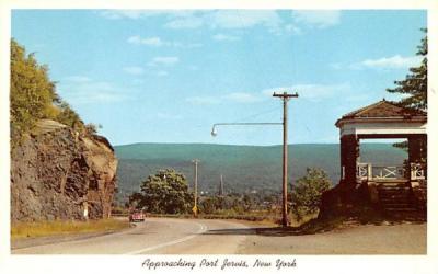 Approaching Port Jervis, New York Postcard