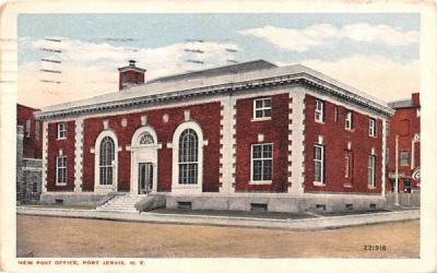 New Post Office Port Jervis, New York Postcard