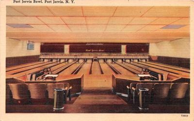 Port Jervis Bowl New York Postcard